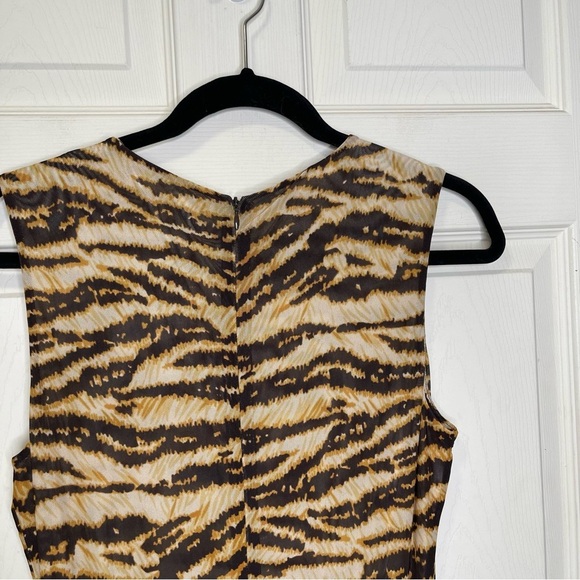 RONNY KOBO
Uzina Mesh Animal Print Round Neck Sleeveless Maxi A-Line Dress Sz M - Picture 4 of 14